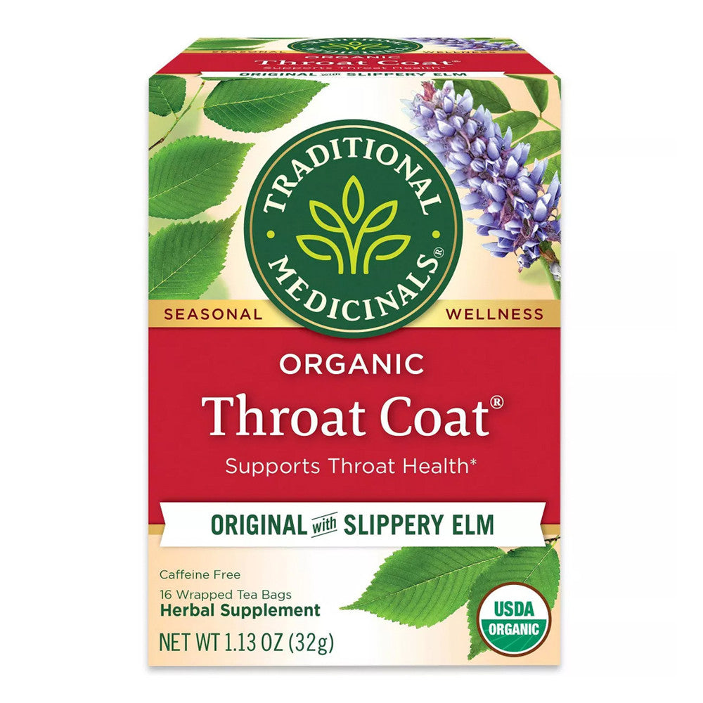 Traditional Medicinals Organic Throat Coat Herbal Tea Bags - 16 Ea
